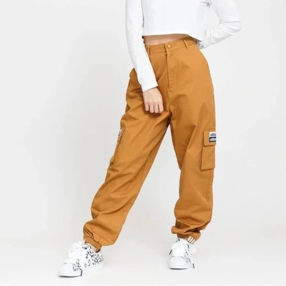 Adidas Originals - Cargo Track Joggers in Marigold - Picture 1 of 11